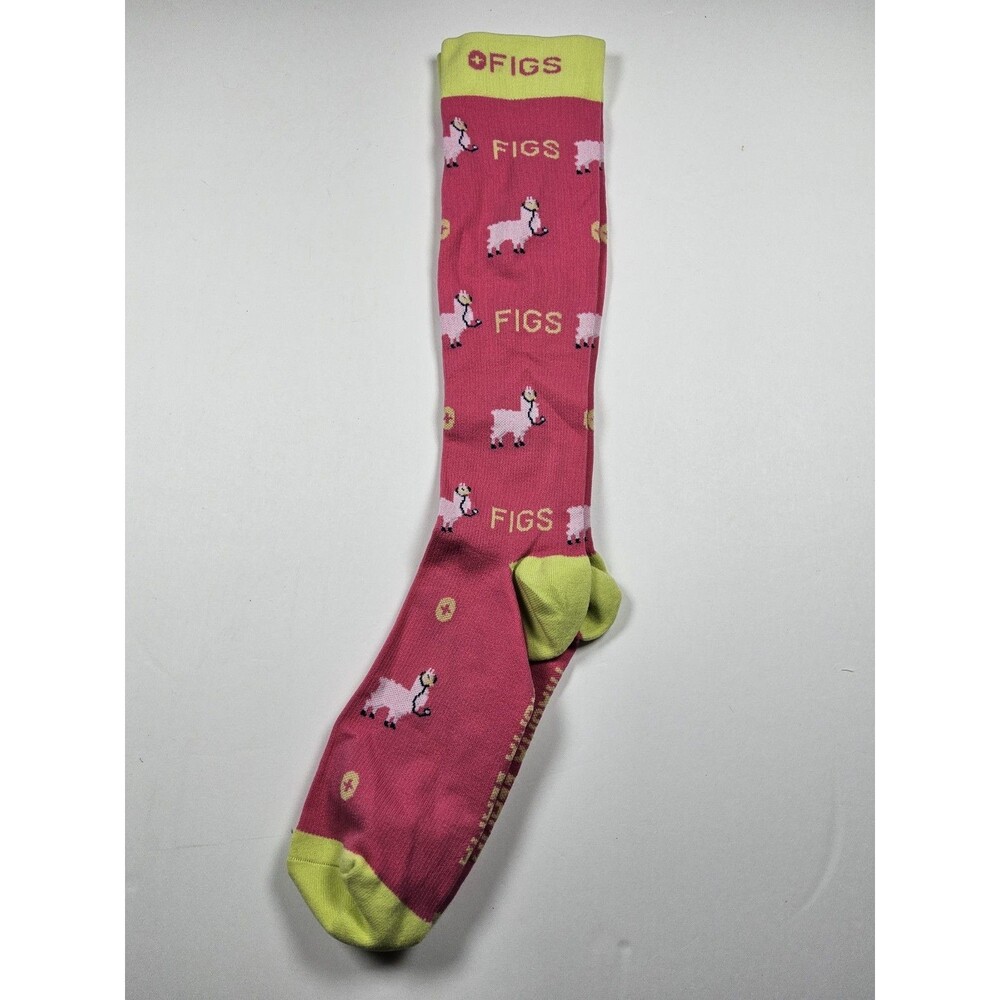 FIGS Compression Trauma Llama Nurse Medical Socks Size L